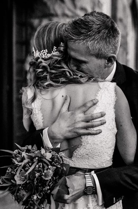 half up do wedding hair real Photo