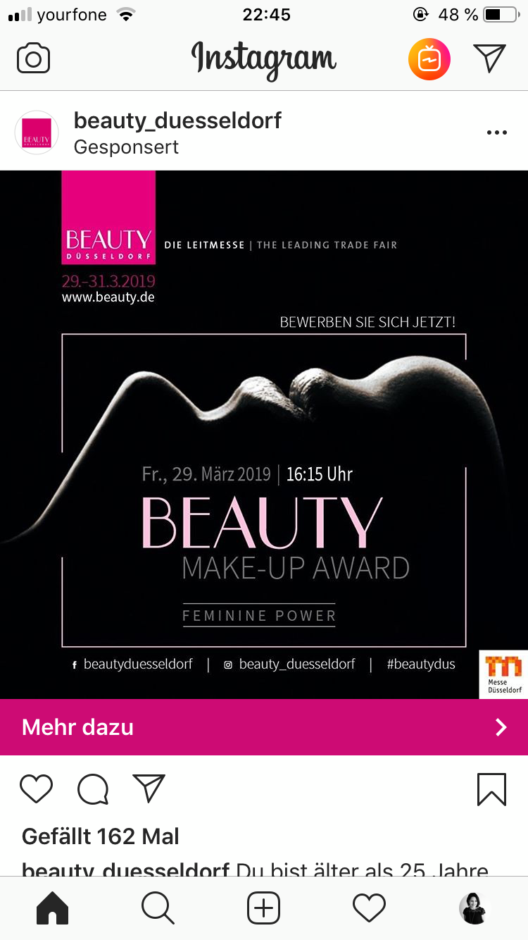 Make - up für Werbebild